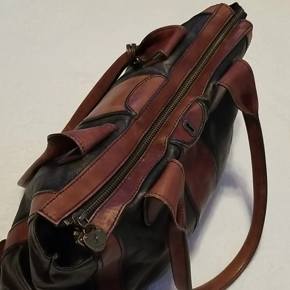 FOSSIL (VRI) Vintage Re-Issue Weekender Y2K Classic Leather Bag